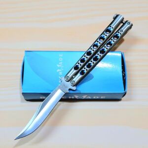 Benchmade TheONE Model 43 Bowie Blue Dragon Balisong Knife (SV-SV)
