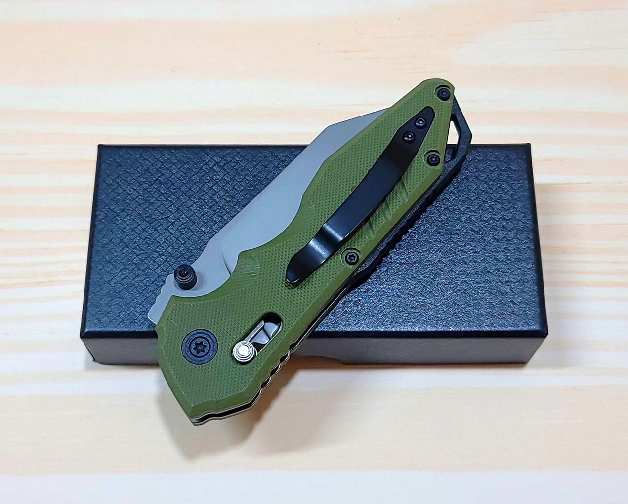 S-TEC Rapid Lock Folding Knife (GY-GR) - Ảnh 6
