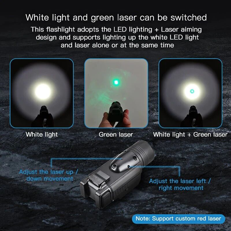 RichFire SFD-060 Pistol Light + Laser (1000Lumen) - Ảnh 12
